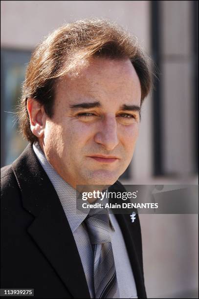 Juan Carlos Lecompte, husband of Ingrid Betancourt, welcomed at the Regional Council of Pays de la Loire in Nantes, France On March 18, 2005-The...