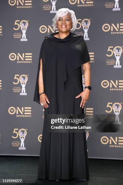 Donna Brazile attends the 50th NAACP Image Awards at Dolby Theatre on March 30, 2019 in Hollywood, California.