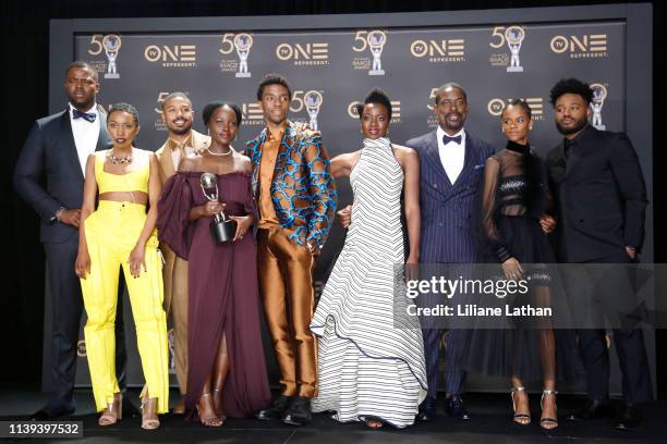 Winston Duke, Carrie Bernans, Michael B. Jordan, Lupita Nyong'o, Chadwick Boseman, Danai Gurira, Sterling K. Brown, Letitia Wright, and Ryan Coogler...