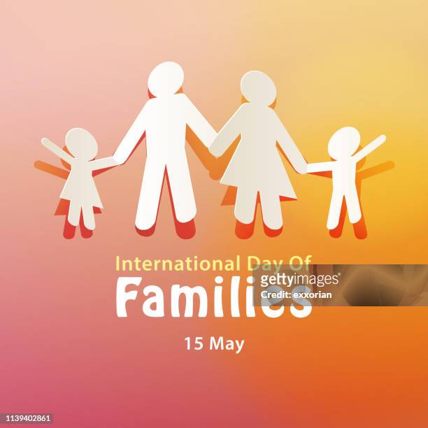 international day of families 15 may - family stock illustrations