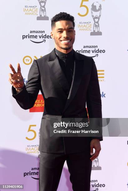 Rome Flynn attends the 50th NAACP Image Awards at Dolby Theatre on March 30, 2019 in Hollywood, California.