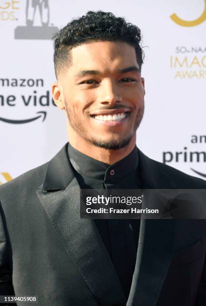 Rome Flynn attends the 50th NAACP Image Awards at Dolby Theatre on March 30, 2019 in Hollywood, California.