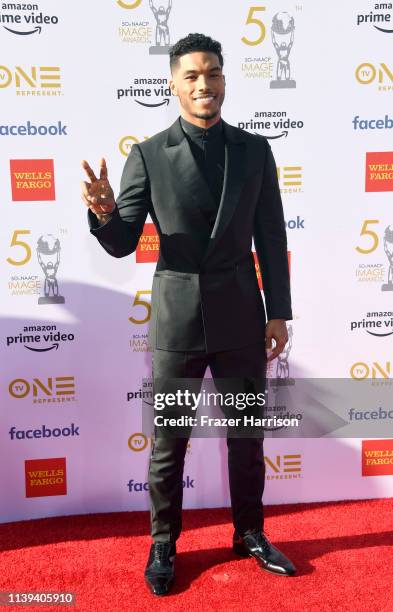 Rome Flynn attends the 50th NAACP Image Awards at Dolby Theatre on March 30, 2019 in Hollywood, California.