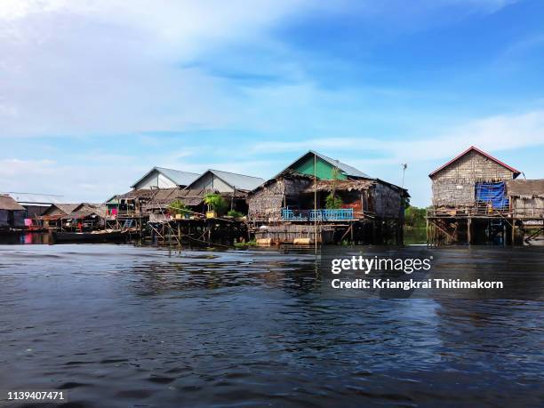 tonle sap, cambodia. - tonle sap stock pictures, royalty-free photos & images