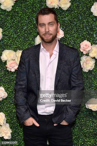 Singer Lance Bass attends the grand opening of Vanderpump Cocktail Garden at Caesars Palace on March 30, 2019 in Las Vegas, Nevada.