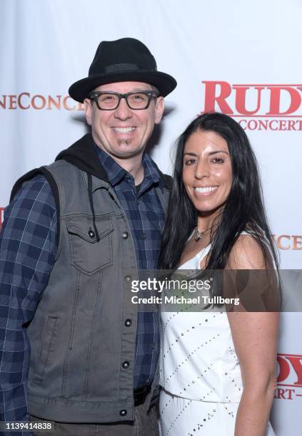 Eric Ball and Cheryl Ruettiger attend the "Rudy" In Concert 25th Anniversary Celebration presented by CineConcerts at Microsoft Theater on March 30,...