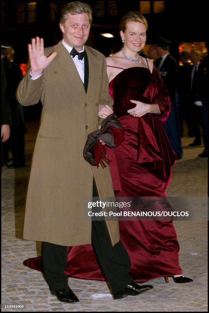 Dinner party and ball to celebrate Queen Beatrix of the Netherland's birthday In Amsterdam, Netherlands On January 31, 2002-