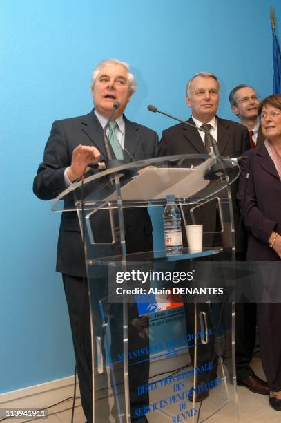 Pascal Clement, Minister of Justice, announced the construction of a new prison in Nantes, France On January 26, 2006-Pascal Clement, Minister of...