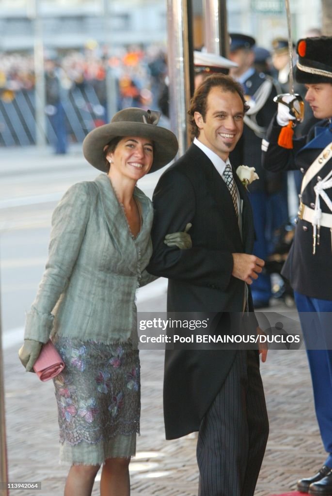 Royal Wedding of the Prince Willem-Alexander with Maxima Zorreguieta In Amsterdam, Netherlands On February 02, 2002-