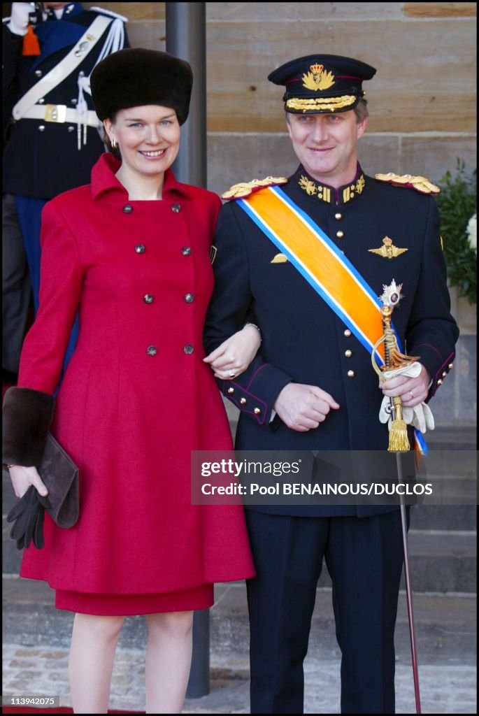 Royal Wedding of the Prince Willem-Alexander with Maxima Zorreguieta In Amsterdam, Netherlands On February 02, 2002-