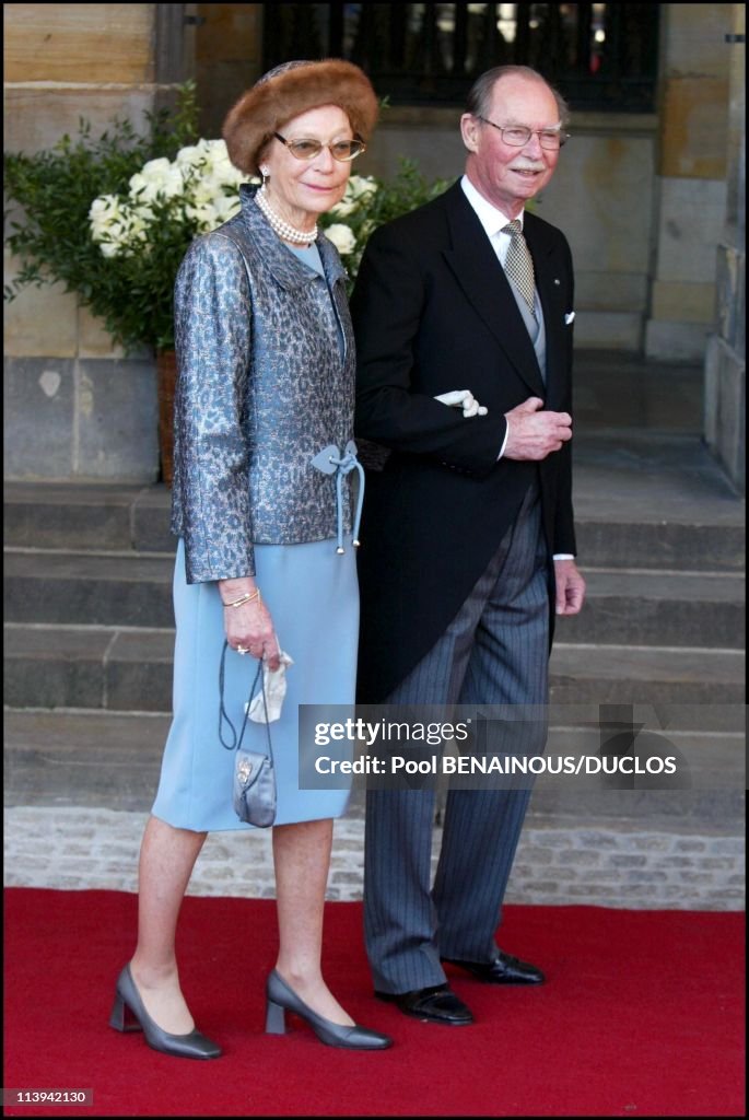 Royal Wedding of the Prince Willem-Alexander with Maxima Zorreguieta In Amsterdam, Netherlands On February 02, 2002-