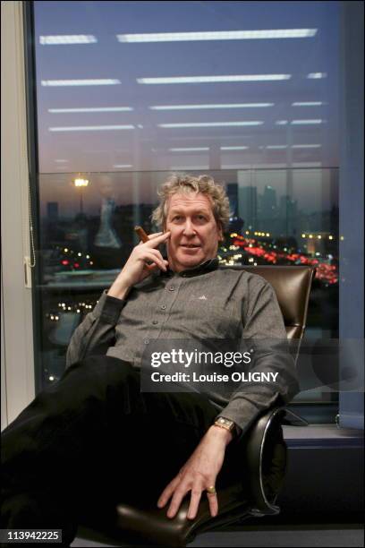 Adidas CEO Robert-Louis Dreyfus in his office In Paris, France On January 30, 2005.