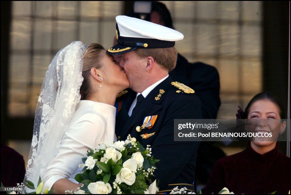 Royal Wedding of the Prince Willem-Alexander with Maxima Zorreguieta In Amsterdam, Netherlands On February 02, 2002-