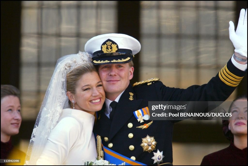 Royal Wedding of the Prince Willem-Alexander with Maxima Zorreguieta In Amsterdam, Netherlands On February 02, 2002-