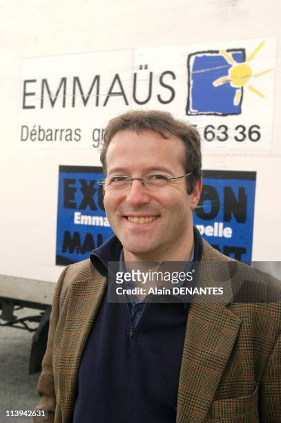 Martin Hirsch, president of Emmaus France In Nantes, France On March 11, 2006-Close up of Martin Hirsch, president of Emmaus France.