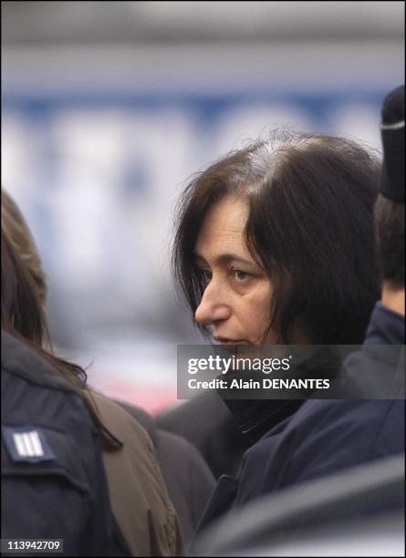 Fourniret case: reconstruction of the murder of Natacha Danais in Reze-les-Nantes with the presence of Michel and Monique Fourniret In Nantes, France...