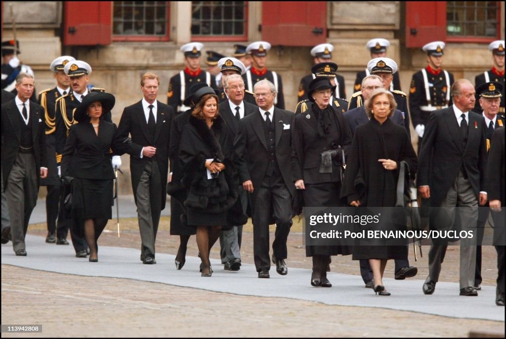 Funerals of Prince Claus of Netherlands in Delft, Netherlands On October 15, 2002-