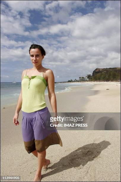 French actress Zoe Felix on the Reunion island In Reunion On November 30, 2005-She was a member of the Reunion film festival jury.