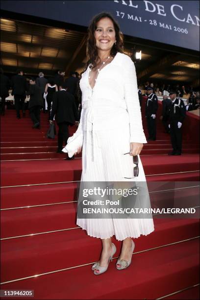 Cannes film festival: Stairs of "Volver" in Cannes, France On May 19, 2006-Virginie Ledoyen.