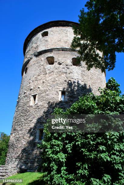The view of the old historical center of Tallinn, Estonia