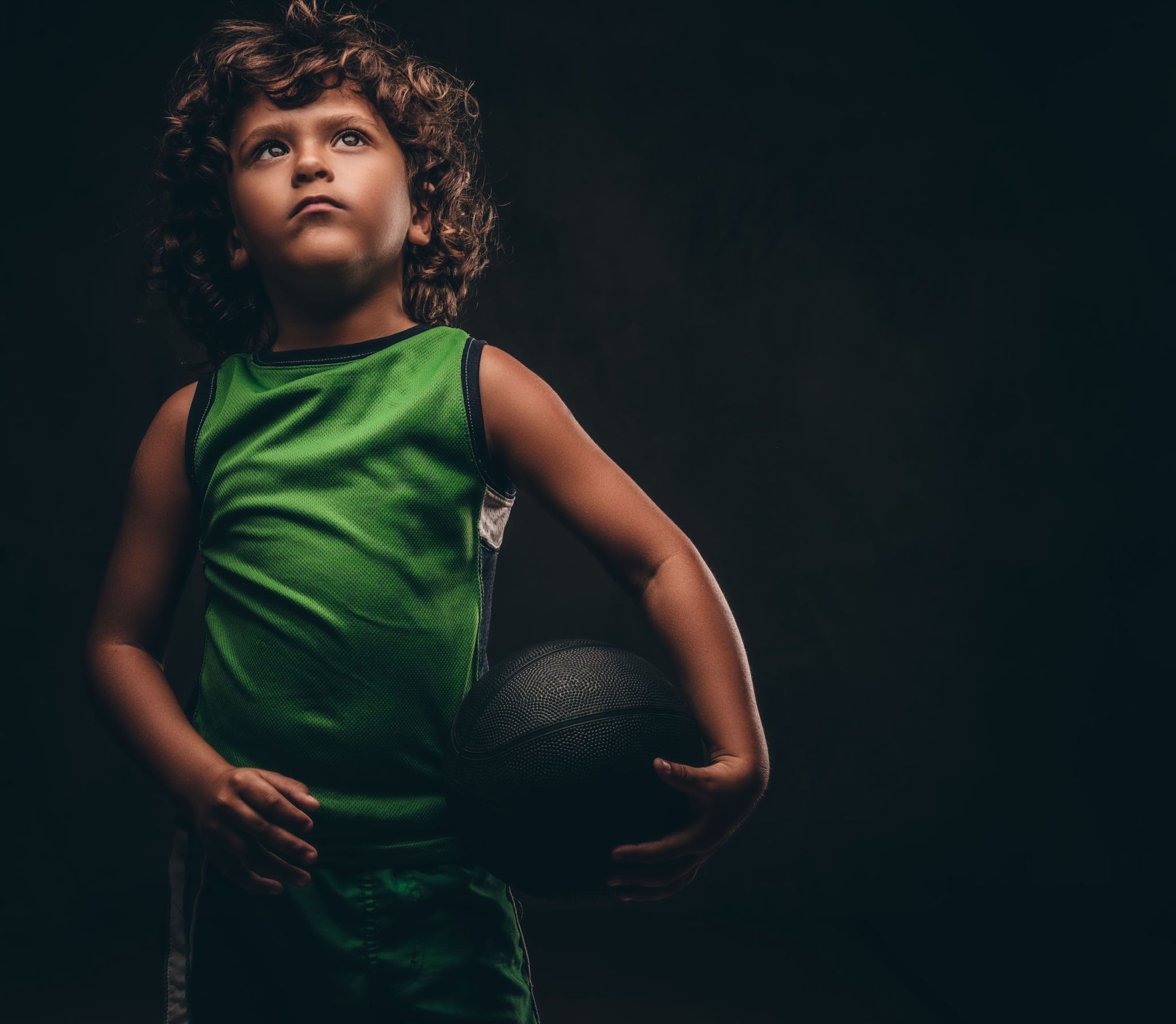 confident child athlete