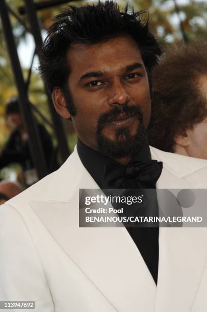 58th Cannes Film Festival: Stairs of "Match point" In Cannes, France On May 12, 2005-Satia Oblet.