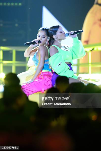 Pictured: Anitta and Becky G perform at the Mandalay Bay Resort and Casino in Las Vegas, NV on April 25, 2019 --