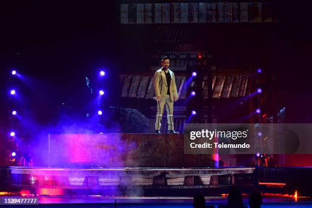 Pictured: Luis Fonsi performs at the Mandalay Bay Resort and Casino in Las Vegas, NV on April 25, 2019 --