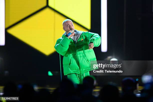 Pictured: J Balvin performs at the Mandalay Bay Resort and Casino in Las Vegas, NV on April 25, 2019 --