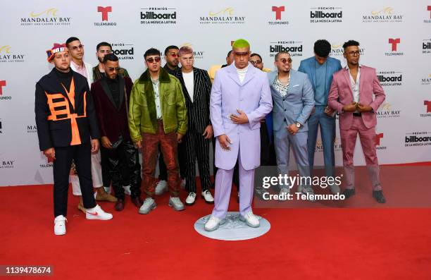 Pictured: Bad Bunny on the red carpet at the Mandalay Bay Resort and Casino in Las Vegas, NV on April 25, 2019 --
