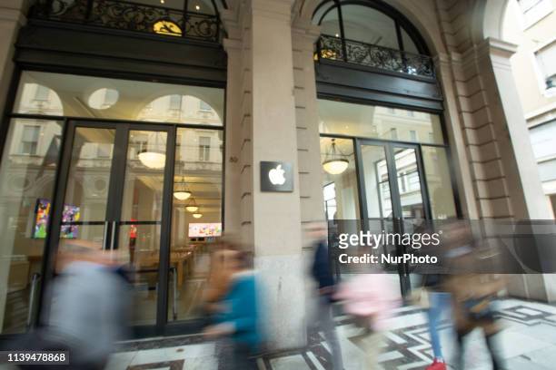 The Apple Store in Turin is placed in Via Roma in the center of the city. Apple produces the iPhone, the iPad, the iPod, iOS, Mac, MacOS, iTunes,...