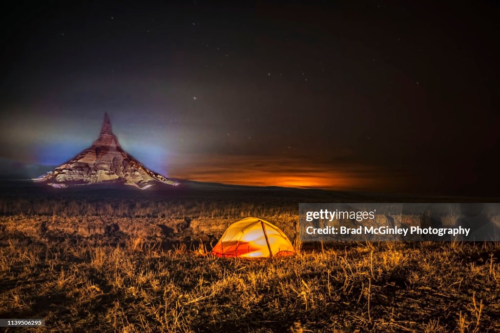 Nebraska Chimney Rock camping