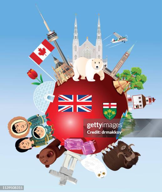 ontario travels - notre dame de montreal stock illustrations