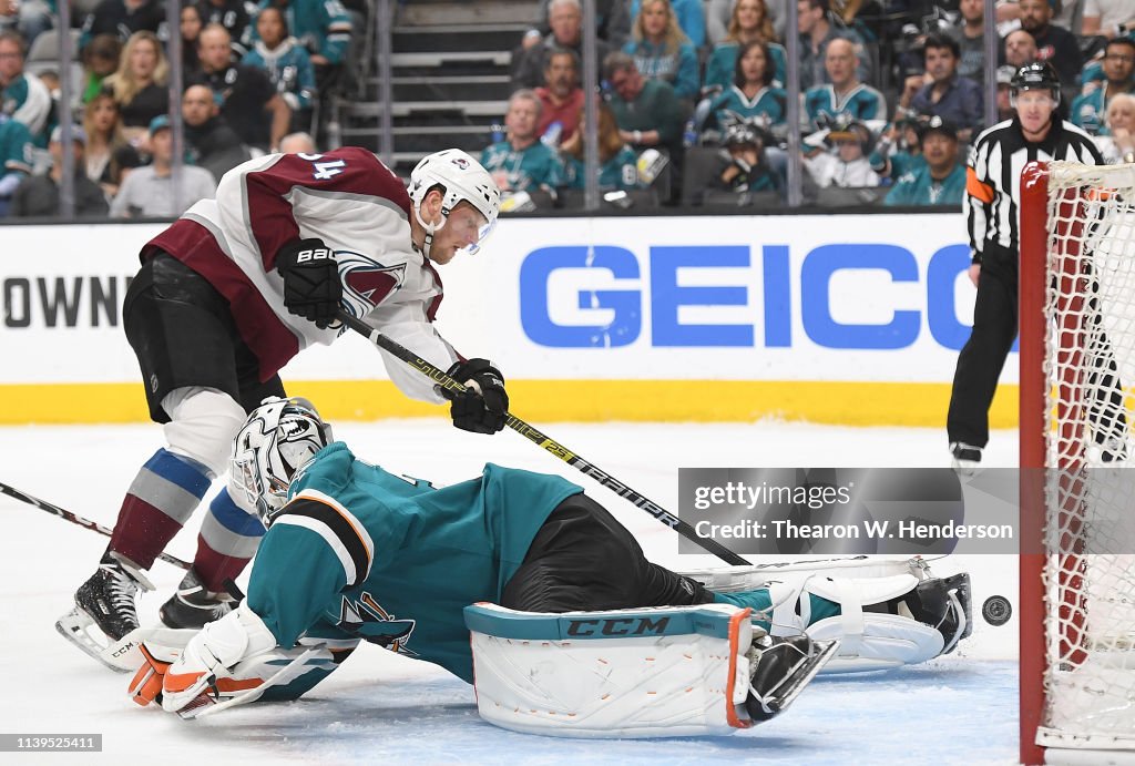 Colorado Avalanche v San Jose Sharks - Game One