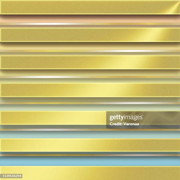 glittering gold and multi colored softness striped pattern - reflective surface background stock illustrations