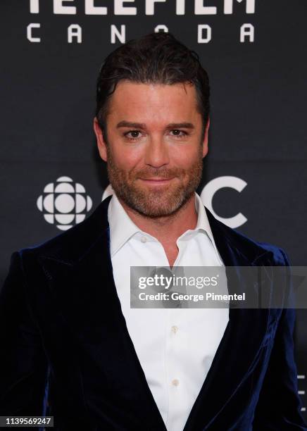 Actor Yannick Bisson attends the 2019 Canadian Screen Awards Broadcast Gala at Sony Centre for the Performing Arts on March 31, 2019 in Toronto,...