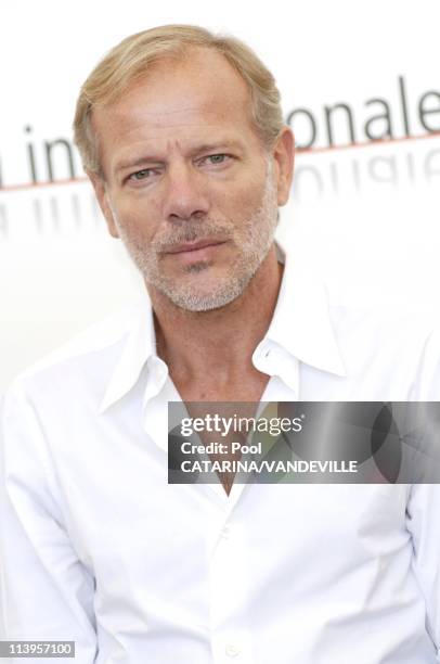 62nd Venice Film Festival. Photocall of the movie 'Gabrielle' by french director Patrice Chereau with Isabelle Huppert and Pascal Gregory In Venice,...