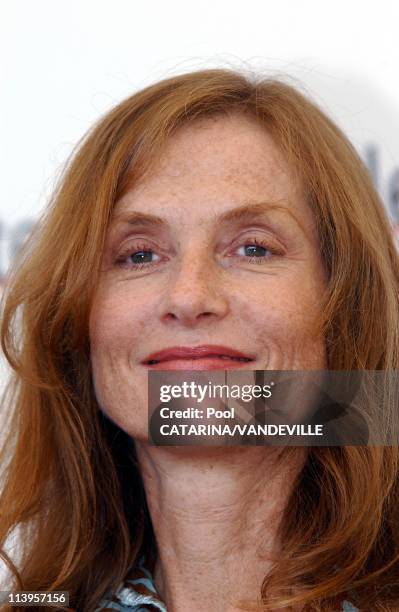 62nd Venice Film Festival. Photocall of the movie 'Gabrielle' by french director Patrice Chereau with Isabelle Huppert and Pascal Gregory In Venice,...