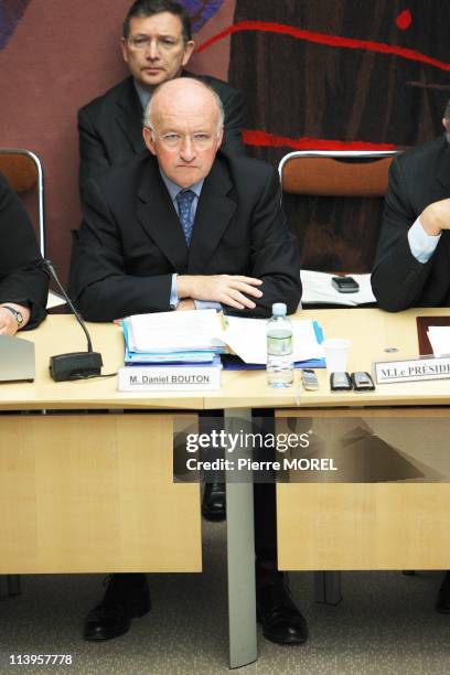 Audition of Daniel Bouton, CEO of French banking group 'Societe Generale' In Paris, France On April 09, 2008-Audition of Daniel Bouton, CEO of french...