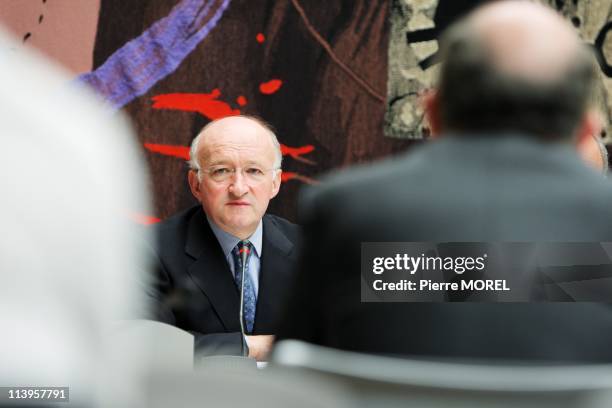 Audition of Daniel Bouton, CEO of French banking group 'Societe Generale' In Paris, France On April 09, 2008-Audition of Daniel Bouton, CEO of french...