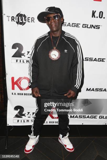 Flavor Flav attends the KO High Boxing at Avalon Hollywood on March 31, 2019 in Los Angeles, California.