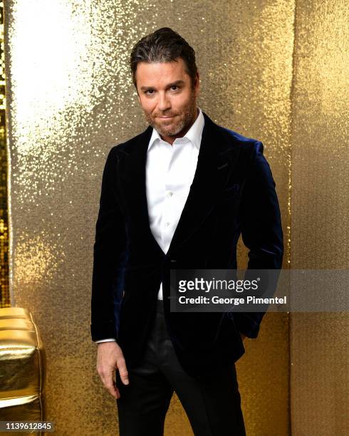 Yannick Bison poses inside the 2019 Canadian Screen Awards Portrait Studio held at Sony Centre for the Performing Arts on March 31, 2019 in Toronto,...