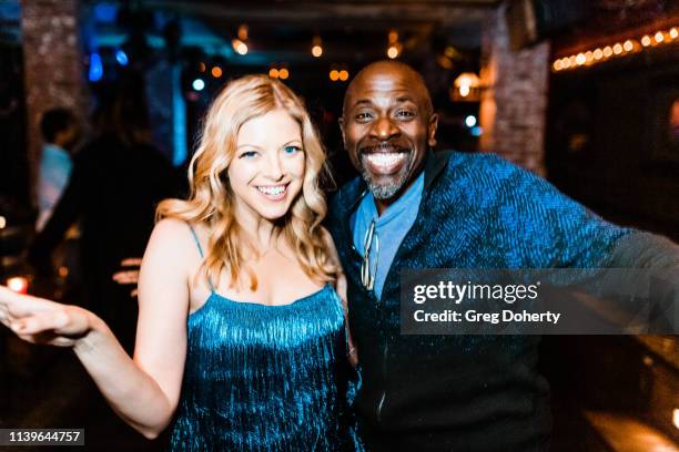 Hilary Barraford and Gary Anthony Williams attend Hilary Barraford's Birthday Party held at Madame Siam on April 26, 2019 in Los Angeles, California.