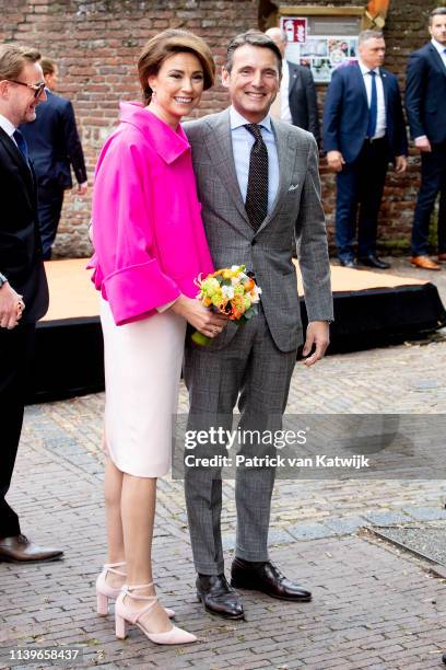 Prince Maurits of The Netherlands and Princess Marilene of The Netherlands attend the Kingsday Celebration on April 27, 2019 in Amersfoort,...