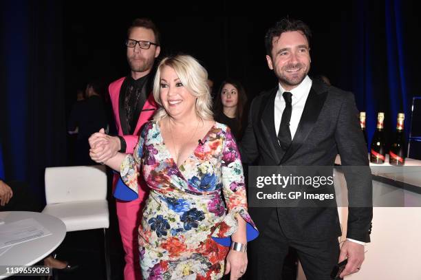 Jann Arden and Allan Hawco attend the 2019 Canadian Screen Awards Broadcast Gala held at Sony Centre for the Performing Arts on March 31, 2019 in...