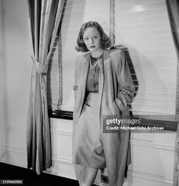 American actress Tallulah Bankhead in New York City, 1947.