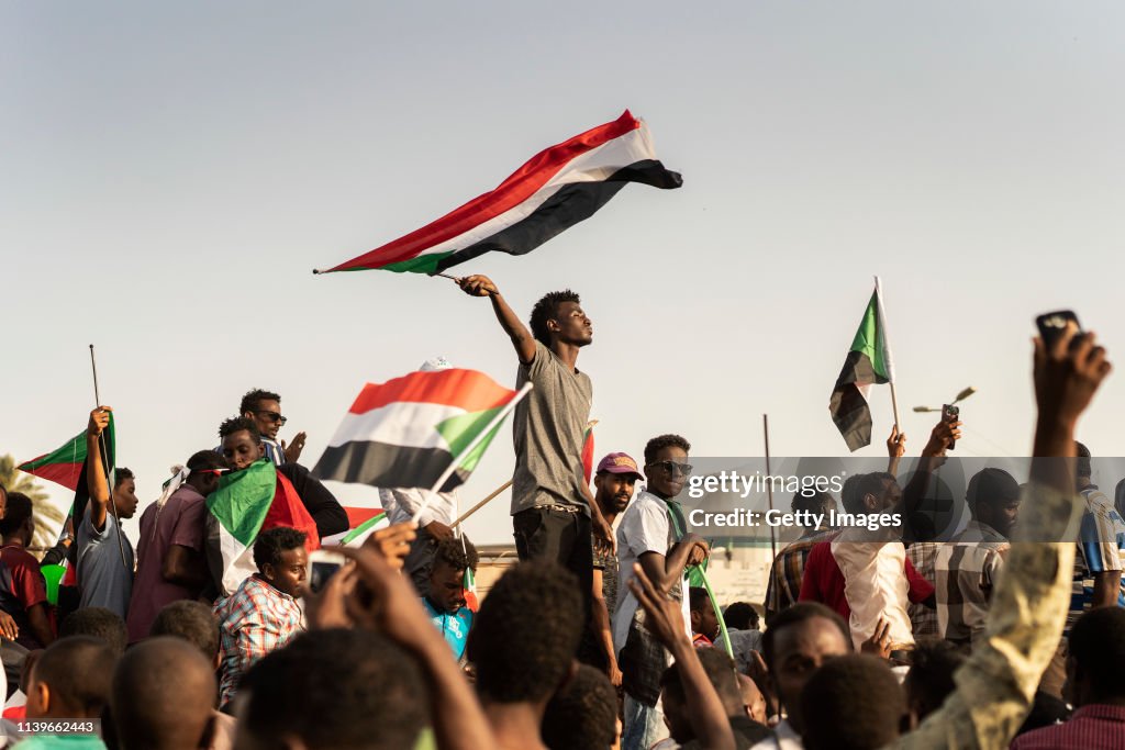 Demonstrators March For Civilian Rule In Sudan