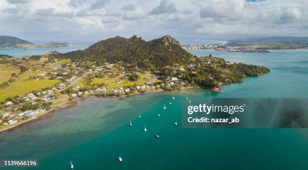 whangarei heads. - northland new zealand stock pictures, royalty-free photos & images