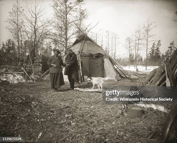 Ho-Chunk Couple with Dog Ho-Chunk Couple with Dog