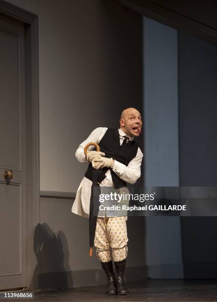 The "Comedie Francaise" performs "Le Fil a la Patte" Of Georges Feydeau, Directed By Jerome Deschamp In Versailles, France On November 30, 2010-The...